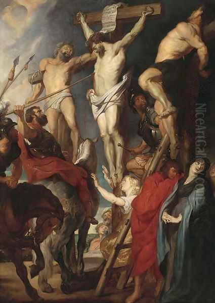 The Crucifixion Oil Painting by Sir Peter Paul Rubens