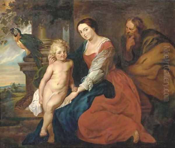 The Holy Family Oil Painting by Sir Peter Paul Rubens