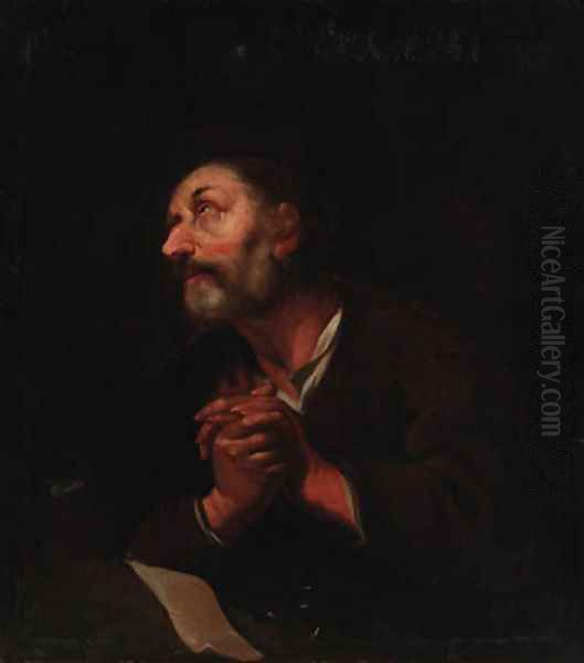 The penitent Saint Peter Oil Painting by Sir Peter Paul Rubens