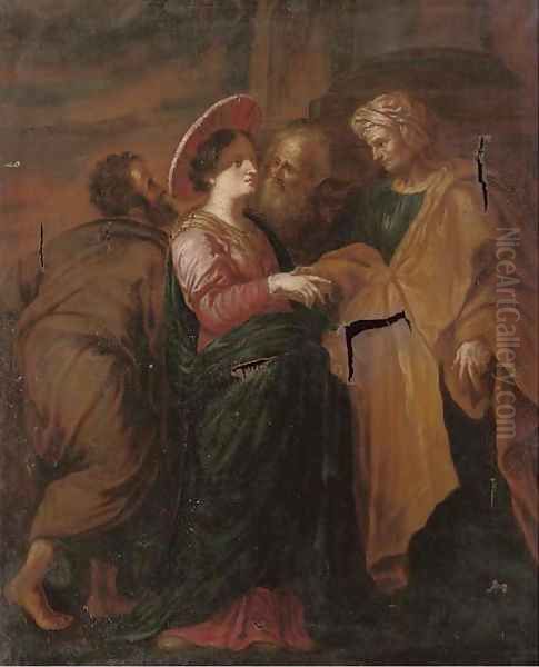 The Visitation Oil Painting by Sir Peter Paul Rubens