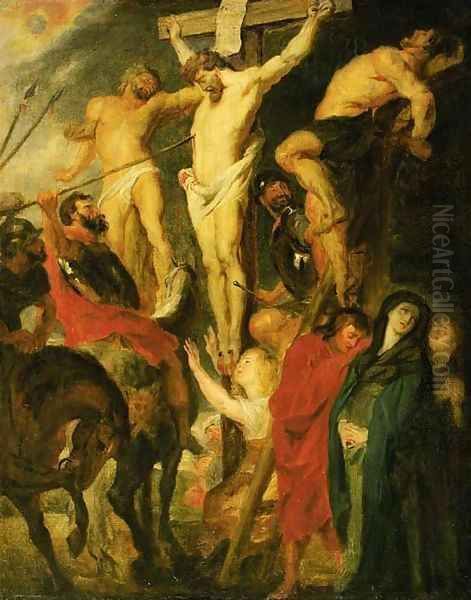 The Crucifixion 3 Oil Painting by Sir Peter Paul Rubens