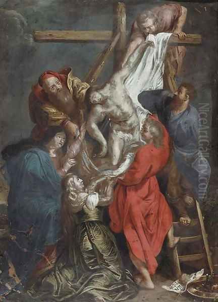 The Descent from the Cross Oil Painting by Sir Peter Paul Rubens