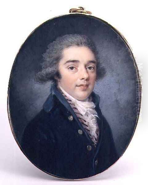 Portrait of a Young Man, c.1790 Oil Painting by Augustin Ritt