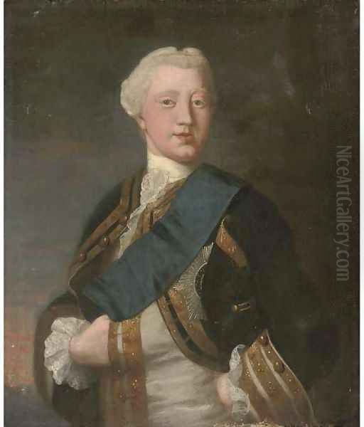 Portrait of George III as Prince of Wales (1738-1820) Oil Painting by Allan Ramsey