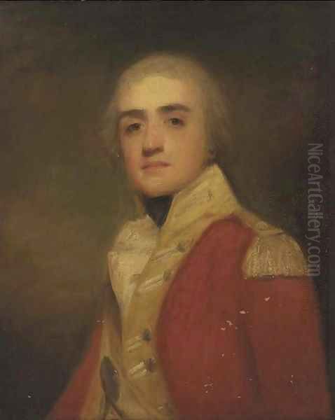 Portrait of Major General Sir Manley Power, bust-length, in dress uniform Oil Painting by Sir Henry Raeburn