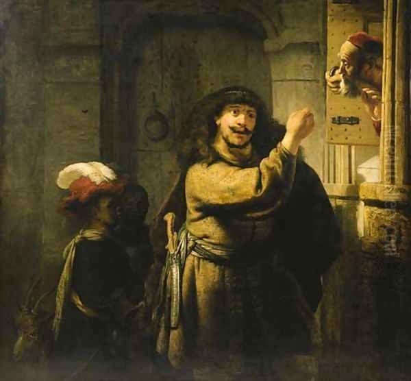 Samson threatening his father-in-law Oil Painting by Harmenszoon van Rijn Rembrandt