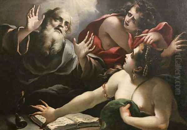 The Temptation of Saint Anthony of Padua Oil Painting by Pietro Ricchi