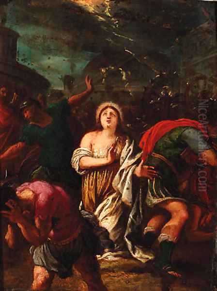 The martyrdom of Saint Catherine Oil Painting by Hans Rottenhammer