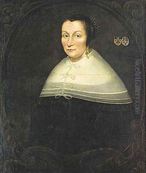 Portrait of a lady Oil Painting by Jan Albertsz. Rootius