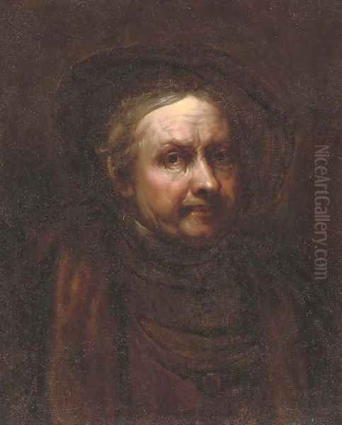 Self-portrait of the artist Oil Painting by Rembrandt Van Rijn