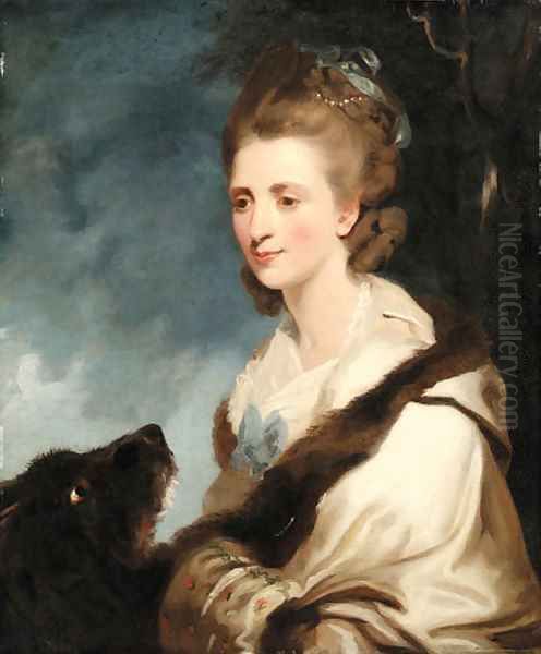 Portrait of Mrs. George Huddesford Oil Painting by Sir Joshua Reynolds