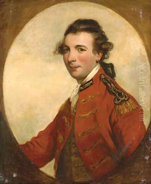 Portrait of an officer Oil Painting by Sir Joshua Reynolds