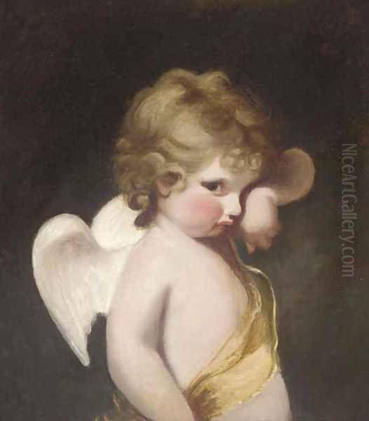 Cupid Oil Painting by Sir Joshua Reynolds