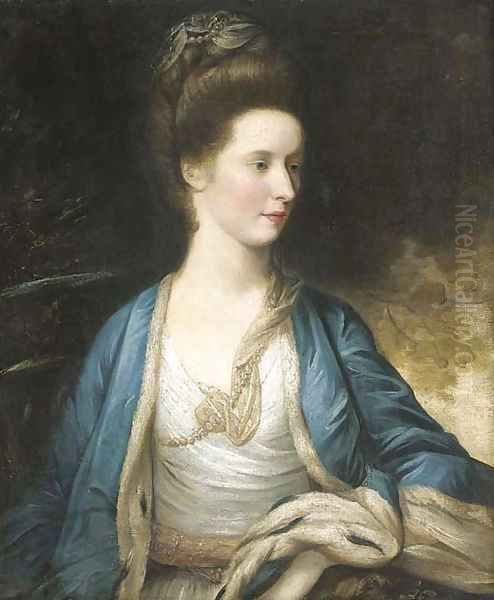 Portrait of Mrs. Hargreave Oil Painting by Sir Joshua Reynolds