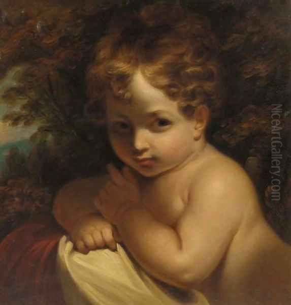 A young child Oil Painting by Sir Joshua Reynolds