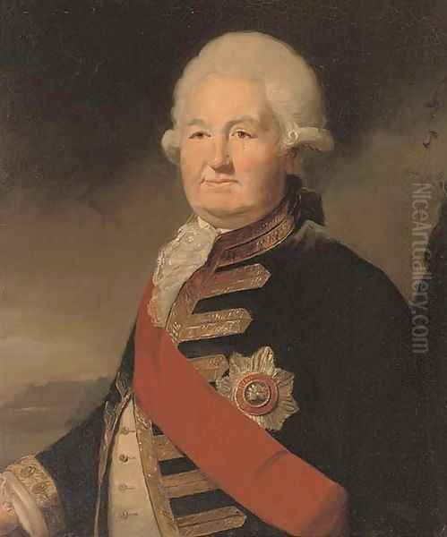 Portrait of Admiral Sir Edward Hughes Oil Painting by Sir Joshua Reynolds