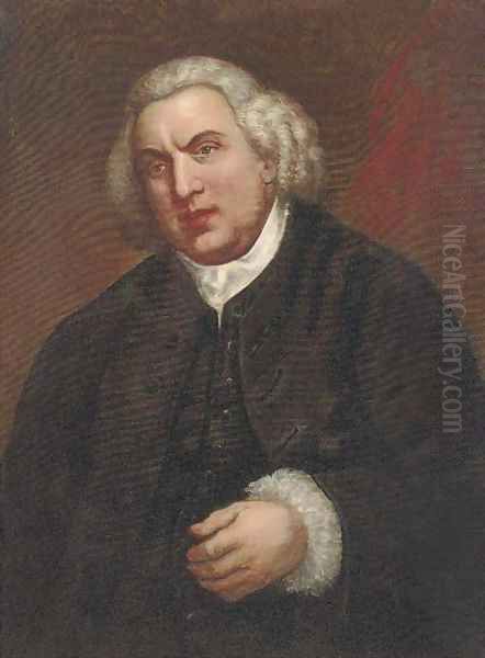 Portrait of Samuel Johnson (1709-1784) Oil Painting by Sir Joshua Reynolds