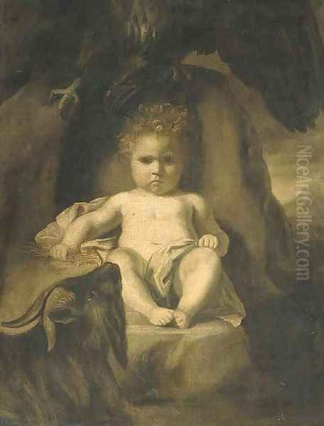 The Infant Jupiter Oil Painting by Sir Joshua Reynolds