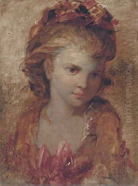 Portrait of a girl Oil Painting by Sir Joshua Reynolds