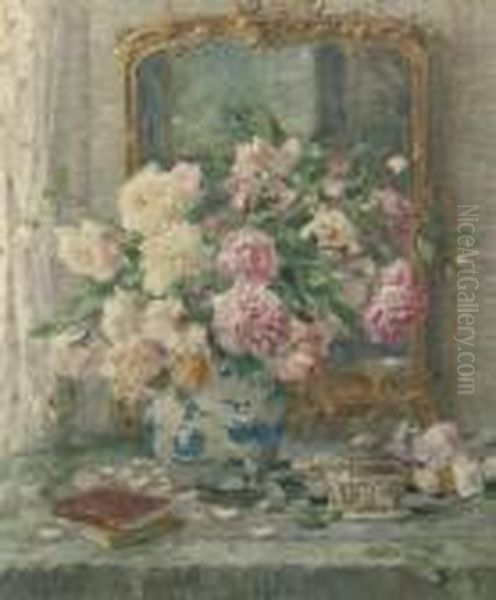 Flowering Roses Oil Painting by Evert Pieters