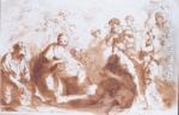 L'adoration Des Bergers Oil Painting by Pietro Da Cortona (Barrettini)