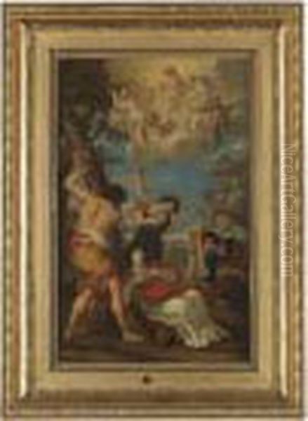 The Stoning Of St. Stephen Oil Painting by Pietro Da Cortona (Barrettini)