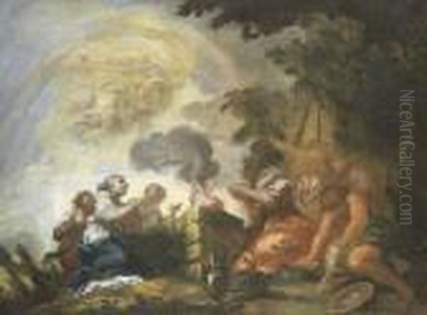 Sacrificio Di Mose Oil Painting by Pietro Da Cortona (Barrettini)