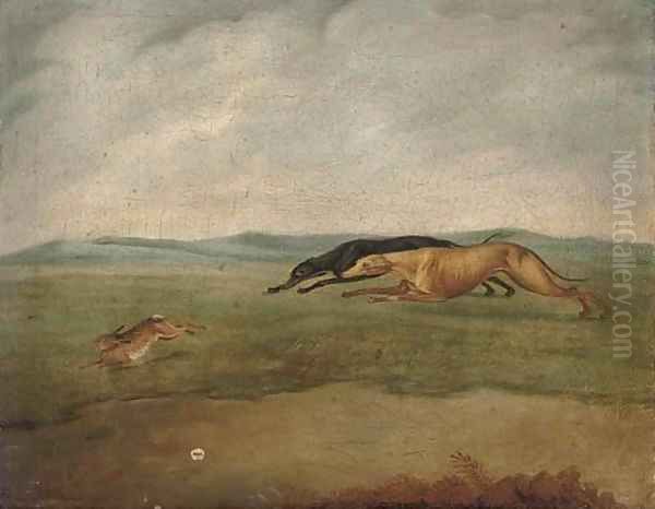 Hare coursing Oil Painting by Philip Reinagle