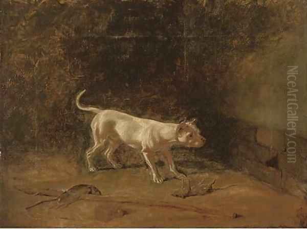 The rat-catcher Oil Painting by John Samuel Raven