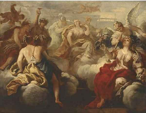 The Feast of the Gods Oil Painting by Sebastiano Ricci