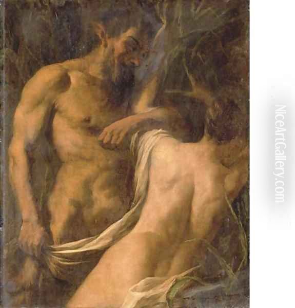 Pan and Syrinx Oil Painting by Sebastiano Ricci