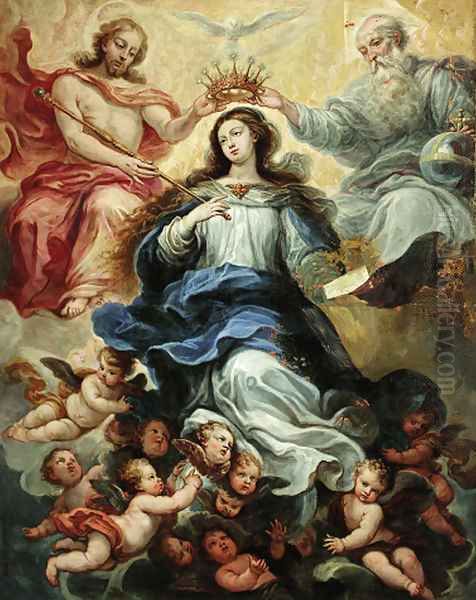 The Coronation of the Virgin Oil Painting by Francisco Ricci