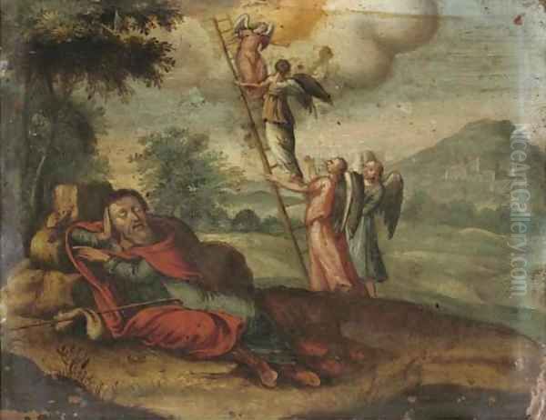 Jacob's Dream Oil Painting by Johann Rottenhammer