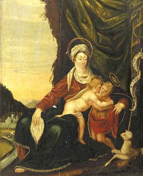 The Madonna and Child Oil Painting by Johann Rottenhammer