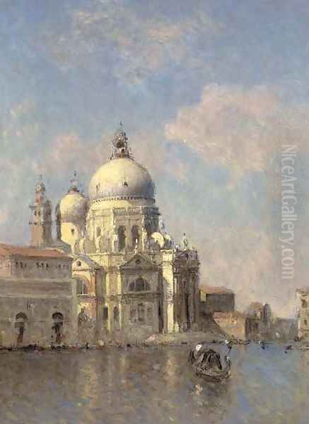 Santa Maria della Salute, Venice Oil Painting by Jean Guillaume Rosier