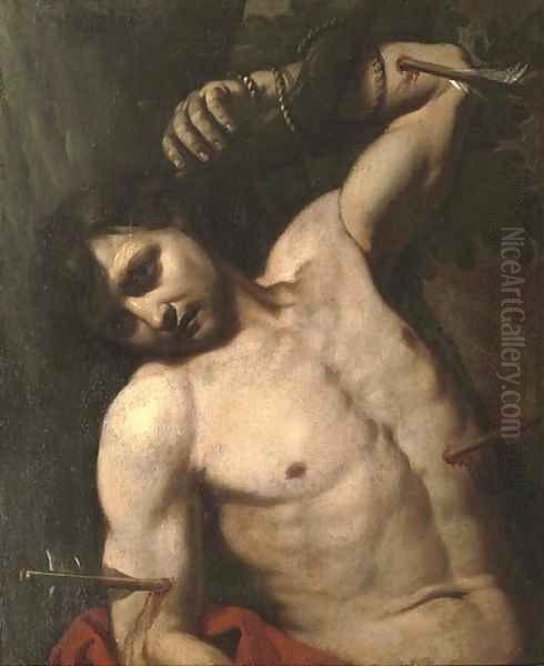 Saint Sebastian Oil Painting by Luca Da Reggio (Ferrari)