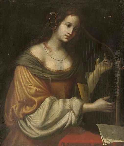 Saint Cecilia Oil Painting by Matteo Rosselli