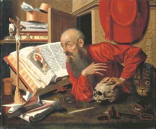 Saint Jerome in his Study by Marinus Van Reymerswael