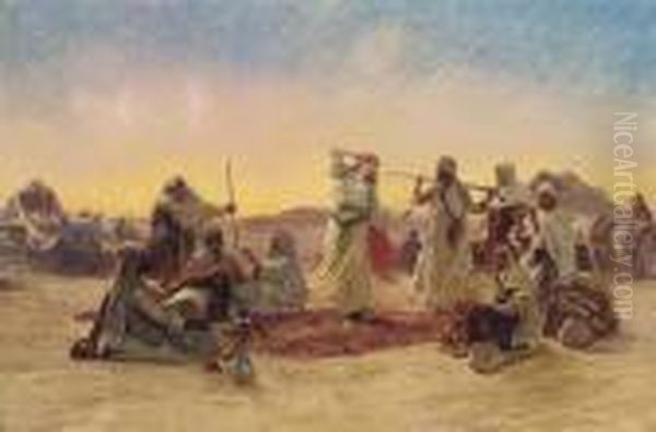 The Desert Dance Oil Painting by Otto Pilny