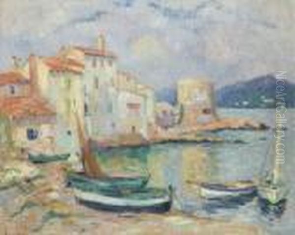 Vieux Port De Saint-tropez Oil Painting by Robert Antoine Pinchon