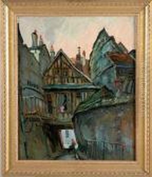 Rouen, Passage Rue Malpalu Oil Painting by Robert Antoine Pinchon