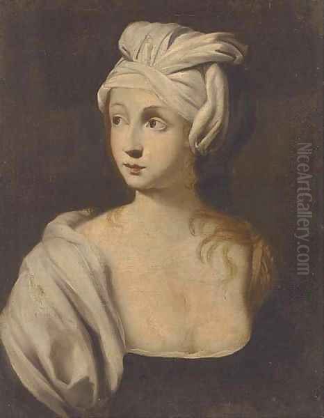 A sibyl Oil Painting by Francesco Romanelli