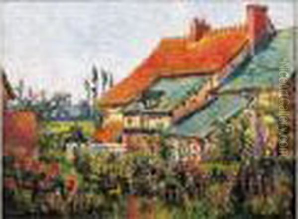 Les Toits Rouges, Circa 1904-1905 Oil Painting by Robert Antoine Pinchon