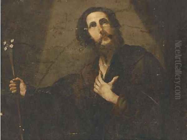 Saint Joseph and his flowering rod Oil Painting by Jusepe de Ribera