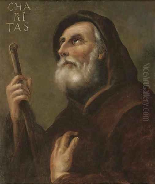 Saint Francis of Paola Oil Painting by Jusepe de Ribera