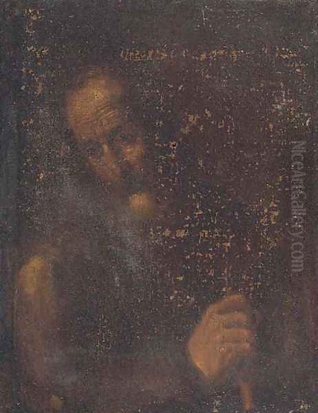 A male saint Oil Painting by Jusepe de Ribera