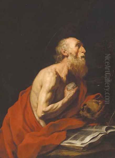 Saint Jerome Oil Painting by Jusepe de Ribera