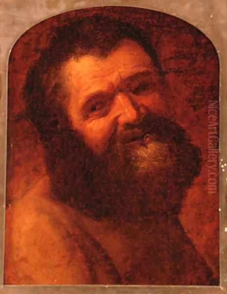 The head of a bearded man by Jusepe de Ribera