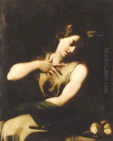 The penitent Magdalene Oil Painting by Jusepe de Ribera