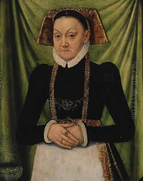 Portrait of a Lady Oil Painting by Ludger Tom The Younger Ring